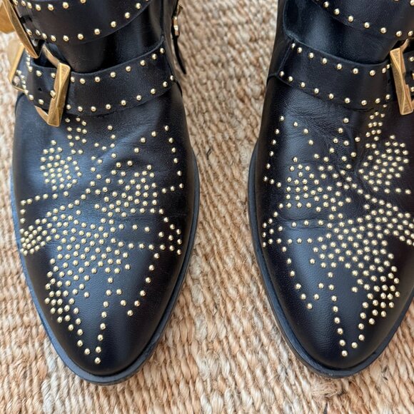 Chloe Susanna Studded Leather Ankle Boot - Picture 3 of 5